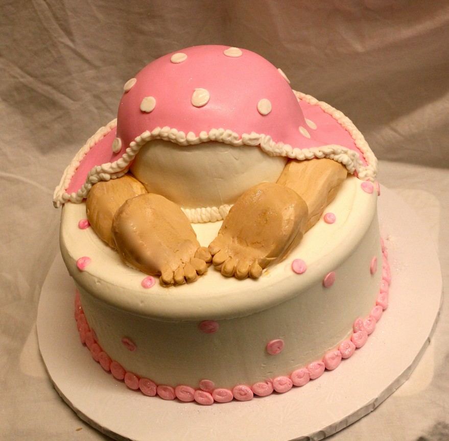 Baby Shower Cake, Baby bum, mommy to be, Pastel, pink blue, Cinottis Bakery, buttercream icing, fondant