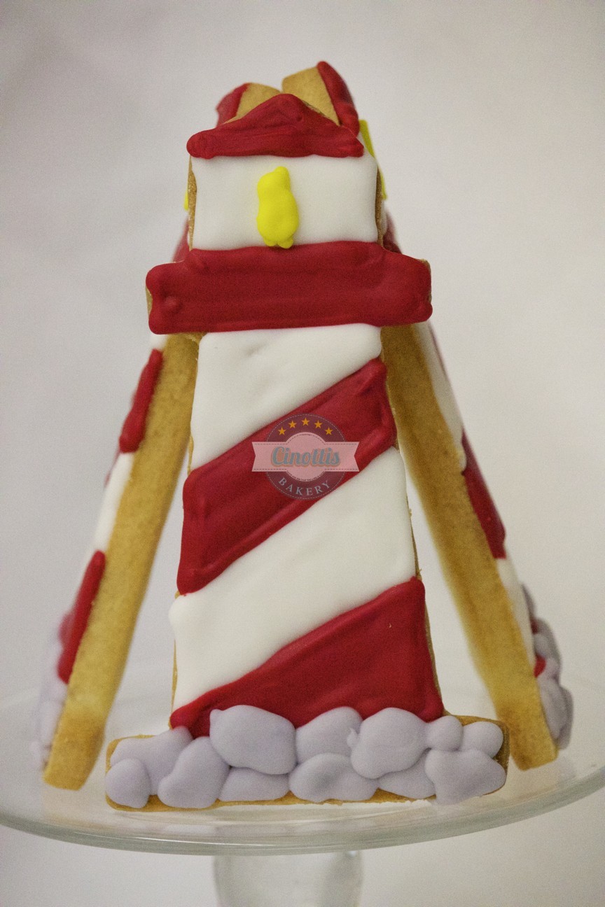 Lighthouse Cookies, Nautical themed cookies, Wedding cookies, Lighthouse, cookies, cinottis bakery
