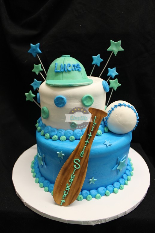Little Slugger, baseball theme baby shower, birthday, ball, glove, hat, game time, first cake, cinottis bakery