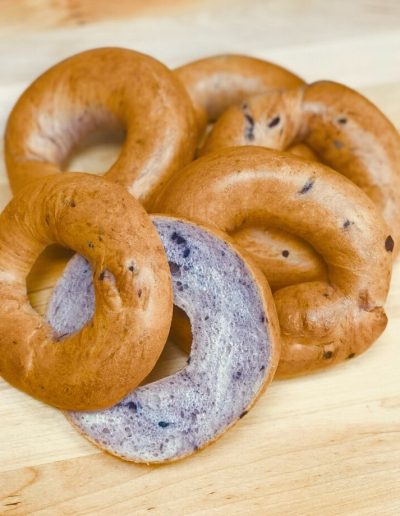 Blueberry Bagels, Non-GMO breads, homemade bread, real bakery, cinottis bakery, jacksonville beach