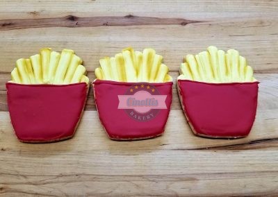 Cheeseburger and Fries Cookies, Cinottis Bakery, C