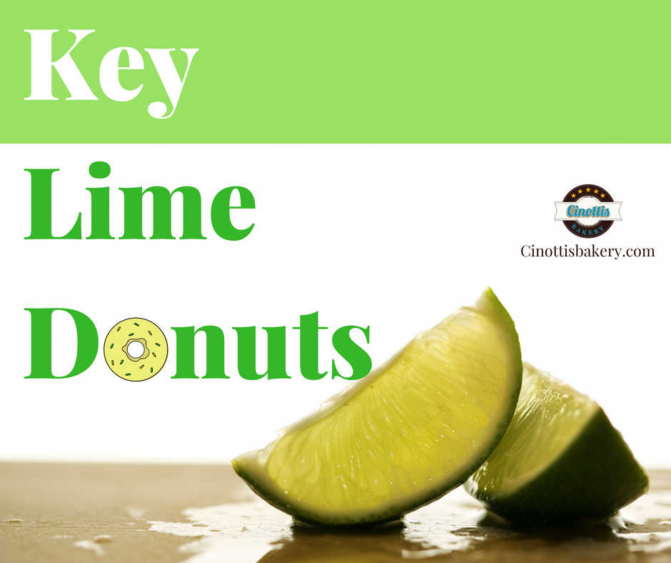 Key Lime, donuts, cinotti's bakery, key lime donut