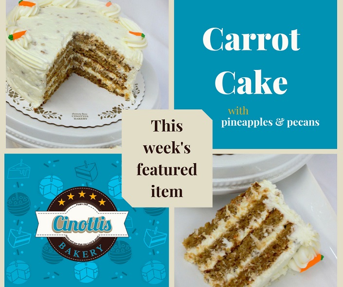 Carrot Cake with Pineapple and Pecan