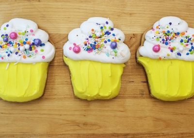 Cupcake Cookie, Cupcake shaped Cookie, Decorated Cookies, Cookies for Birthday, Sprinkle Cookies, Cinottis Bakery