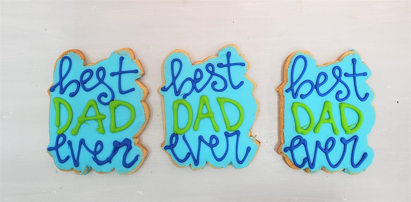 Mom Cookie, Striped Cookies for MOM, colorful mom cookie