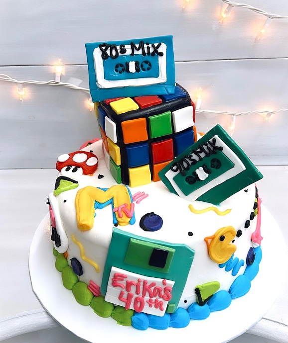 LittleBooTeekAU on Instagram: “Made in the 80's 🙌. Love this by the  fabulous @sprinkleandme 💕 . . . . #… | 40th birthday cakes, Themed  birthday cakes, Party cakes