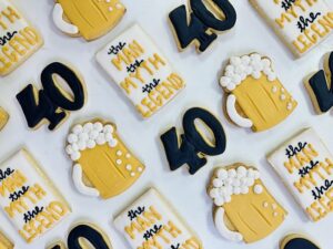 40th Birthday Cookies