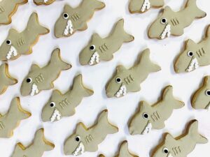 Shark Cookies, Sharks, Beach Cookies, Shark Week Cookies