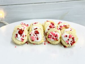Valentine's Day Cookies, Bachelor Buttons