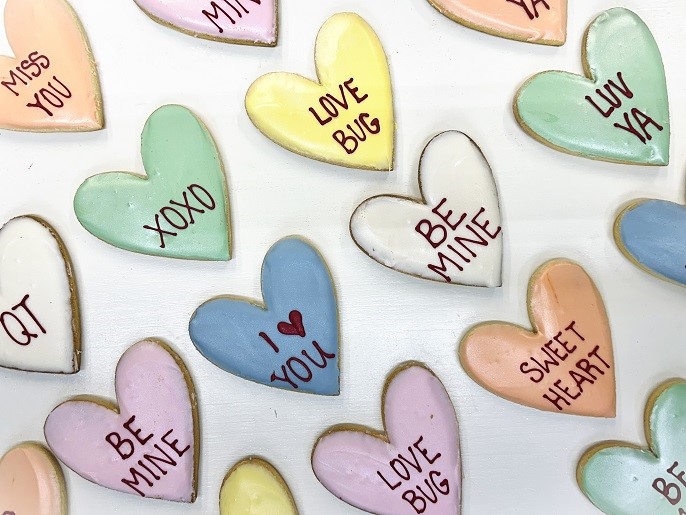 Valentine's Cookie, Conversation Hearts, 