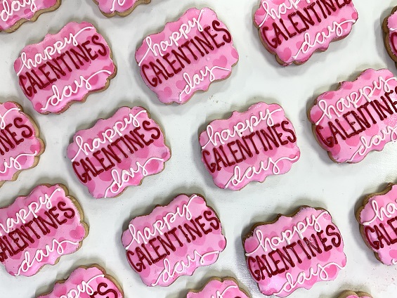 Galentine Cookies, Valentine Cookies, gals