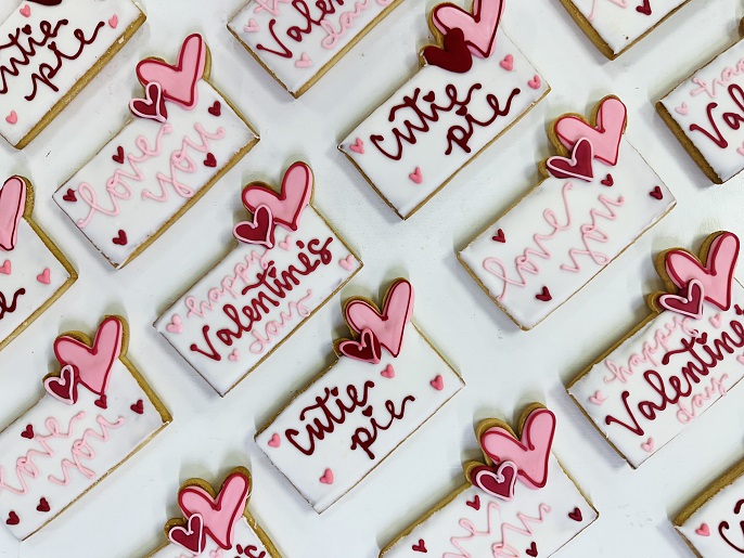 Valentine cookie, cute love quotes