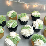 Green and Ivory Cupcakes