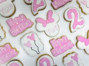 Minnie Mouse Birthday Cookies, 2nd birthday cookies