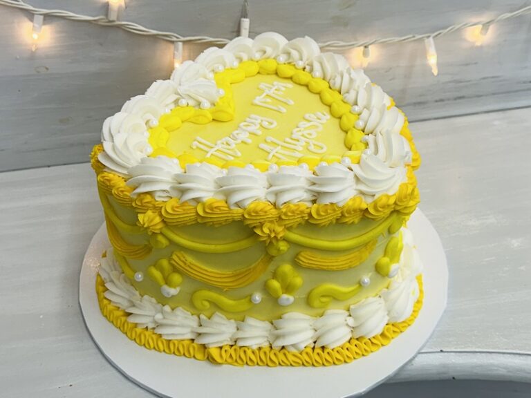 Yellow Heart Cake