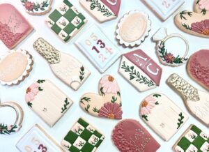 Bridal Assortment, Bridal Shower Cookies, Mauve