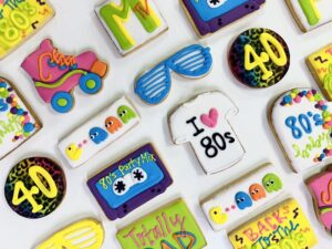 I love the 80's, Decades cookies, Birthday