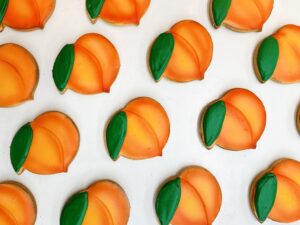 Peach Cookie, Peach Shaped Cookie