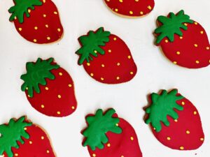 Strawberry Cookie, Strawberry shaped Cookie
