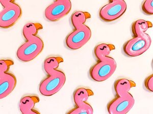 Flamingo Pool Float Cookie