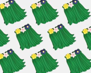 Hawaiian Skirt cookies