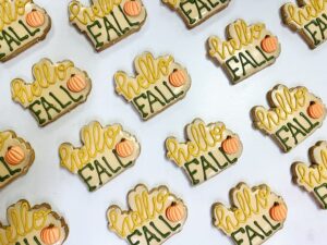 Hello Fall Pumpkin Cookie
