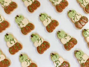 Stacked Pumpkins Cookie