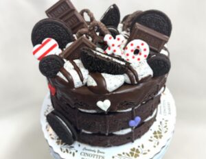 Valentine Oreo Brownie Cake