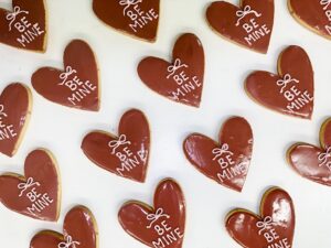 Be Mine, Valentine Heart cookies