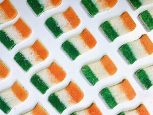 Irish Flag Cutout Sugar Cookies