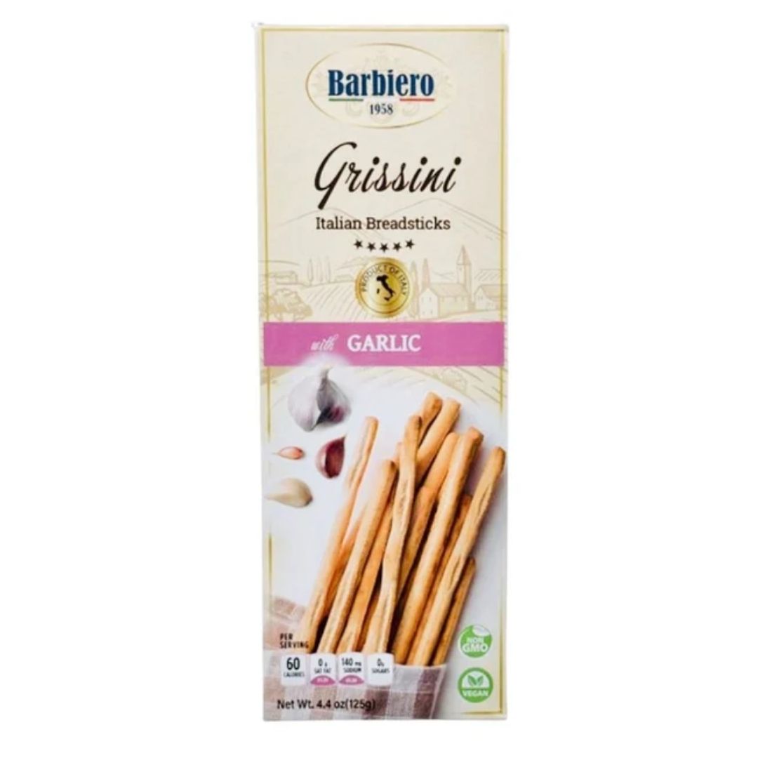 Barbiero Garlic Grissini Breadsticks-Cinotti's Italian Market, Italian Cookies