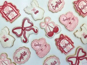 Cherry Baby Birthday Cookies
