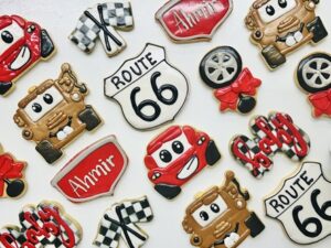Lightning McQueen Baby Cookies