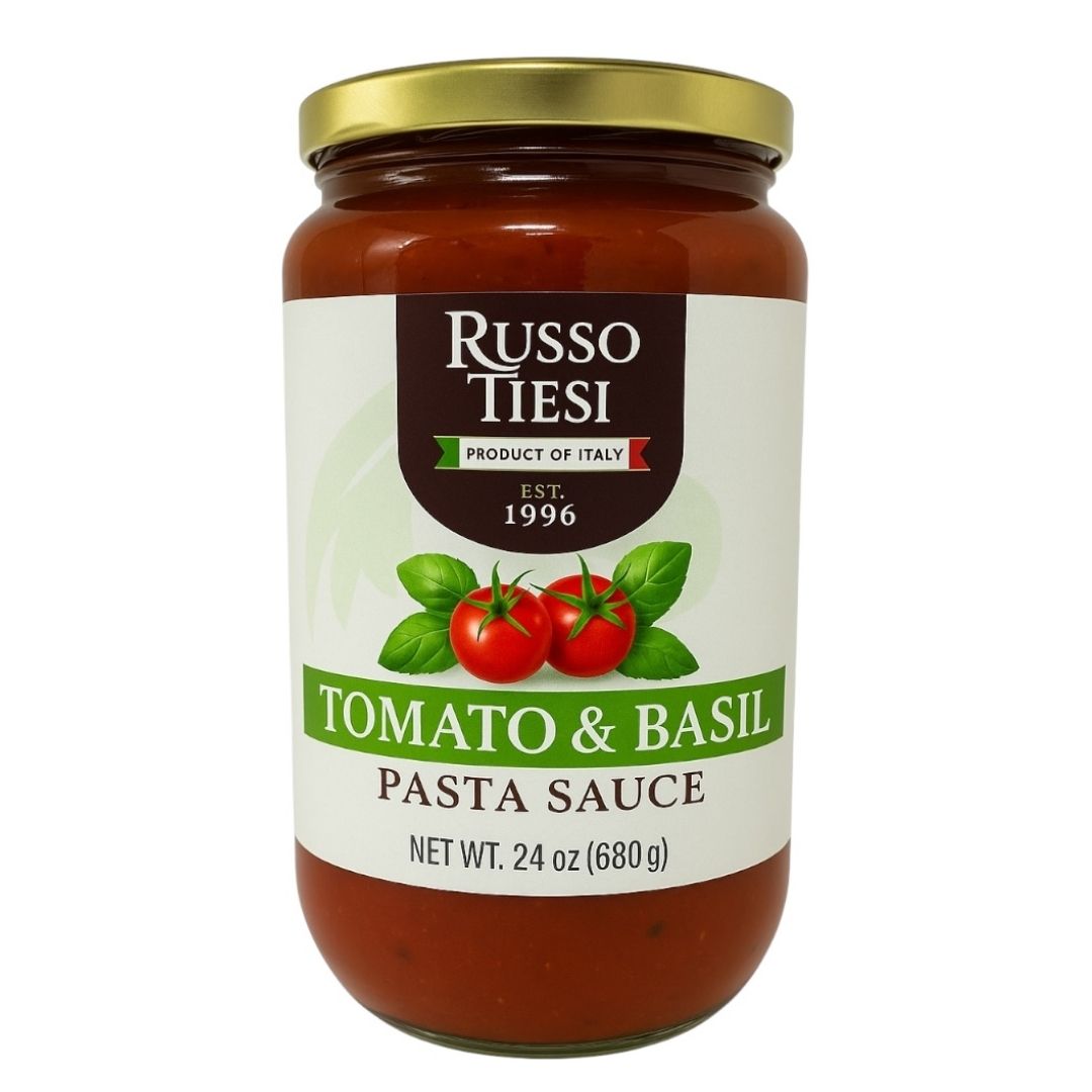 Russo Tiesi Sauce-Tomato Basil- Italian Pasta Sauce-Cinotti's Italian Market, Italian Pasta