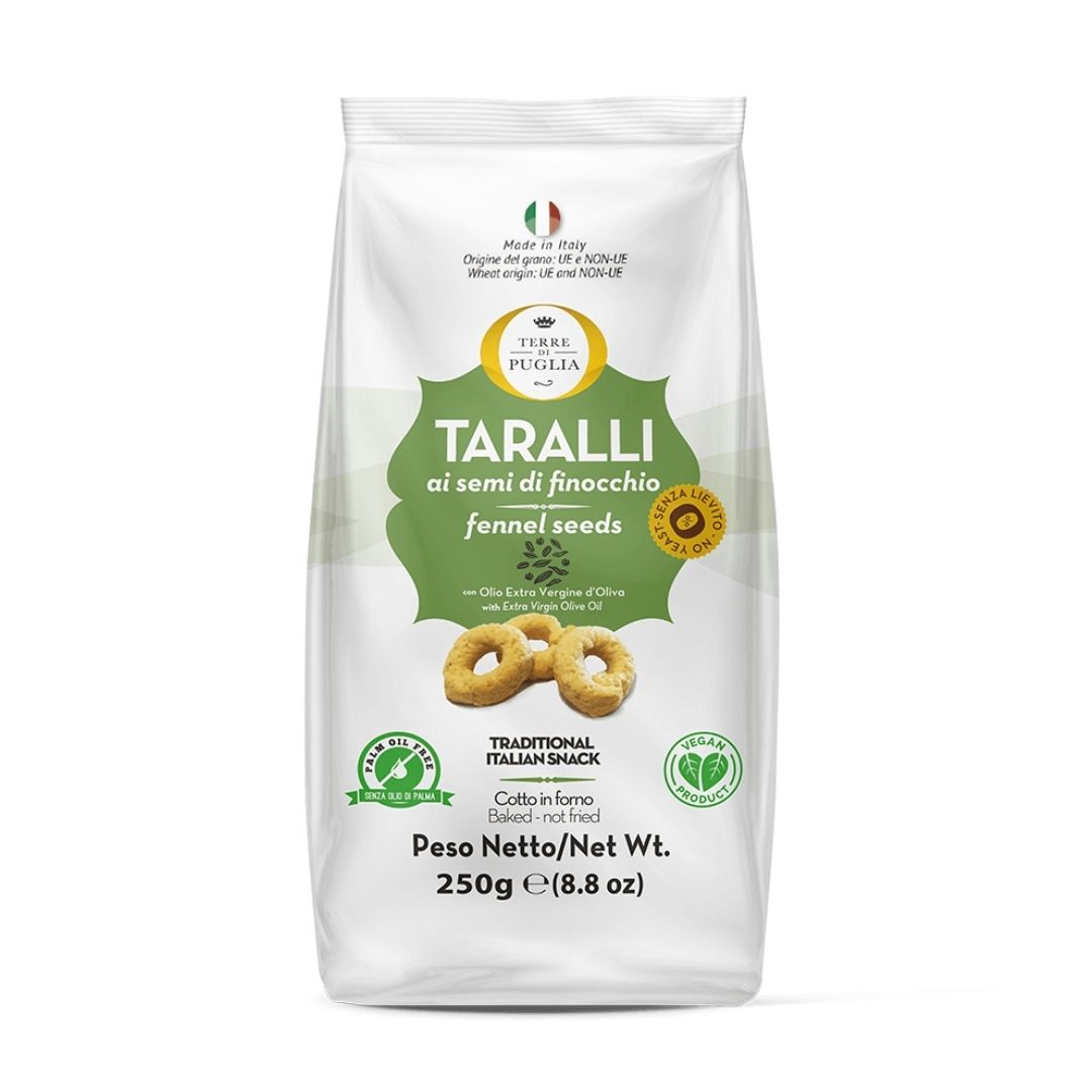 Terre Di Puglia Fennel Seeds Taralli-Cinotti's Italian Market, Italian Cookies