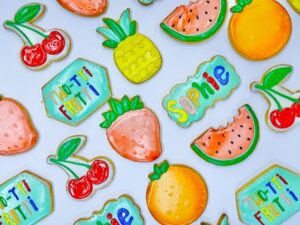 fruit themed cookies for birthday