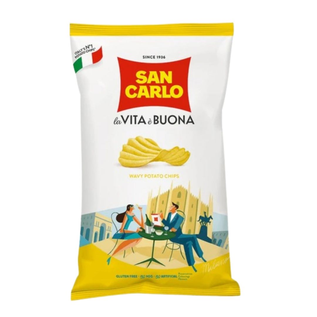 san carlo wavy potato chips- Italian Chips-Cinotti's Italian Market, Italian Cookies