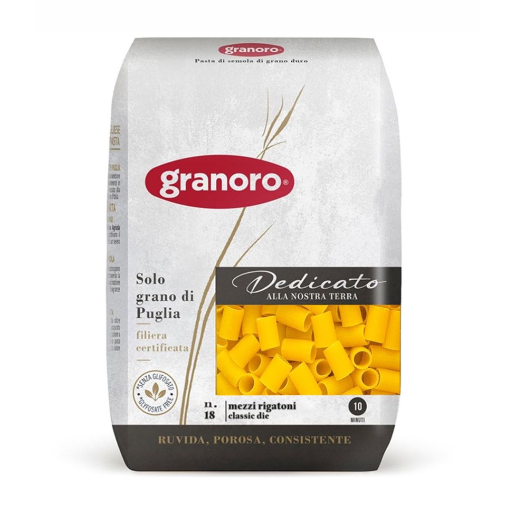 Granoro Mezzi Rigatoni Pasta #18, Cinotti's Italian Market, Jacksonville Italian Market, Imported Italian Pasta