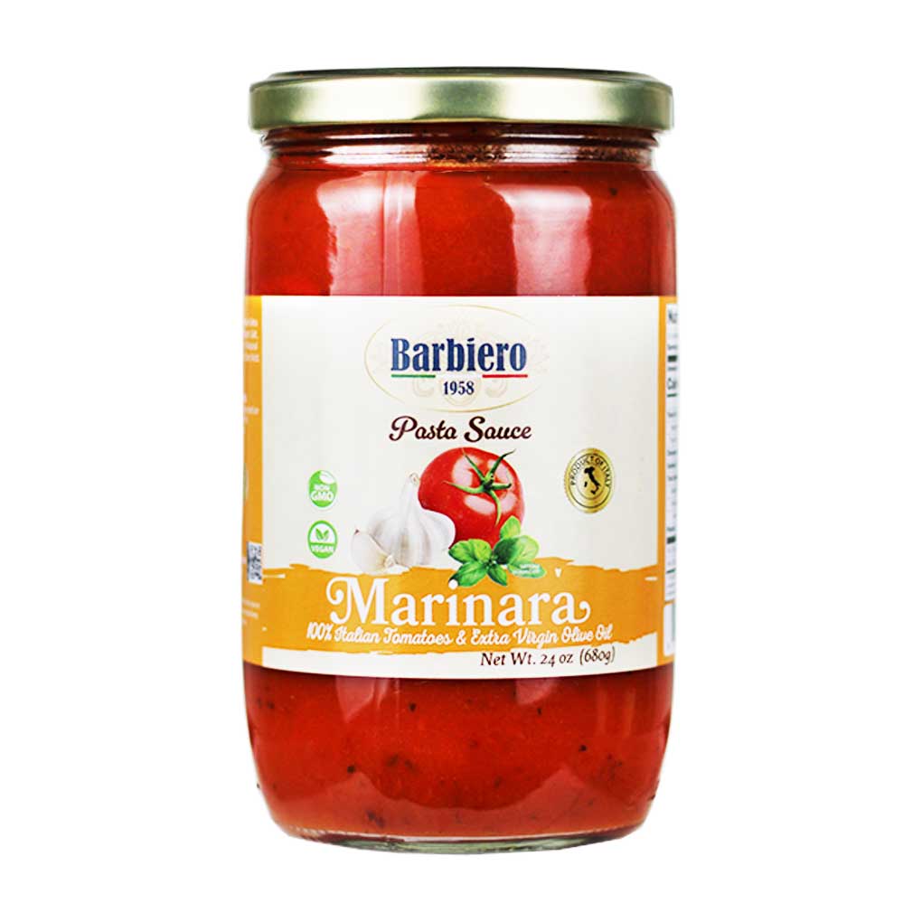Barbiero Marinara Pasta Sauce, 100% Italian Tomatoes & EVOO Barbiero Marinara Pasta Sauce, 100% Italian Tomatoes & EVOO