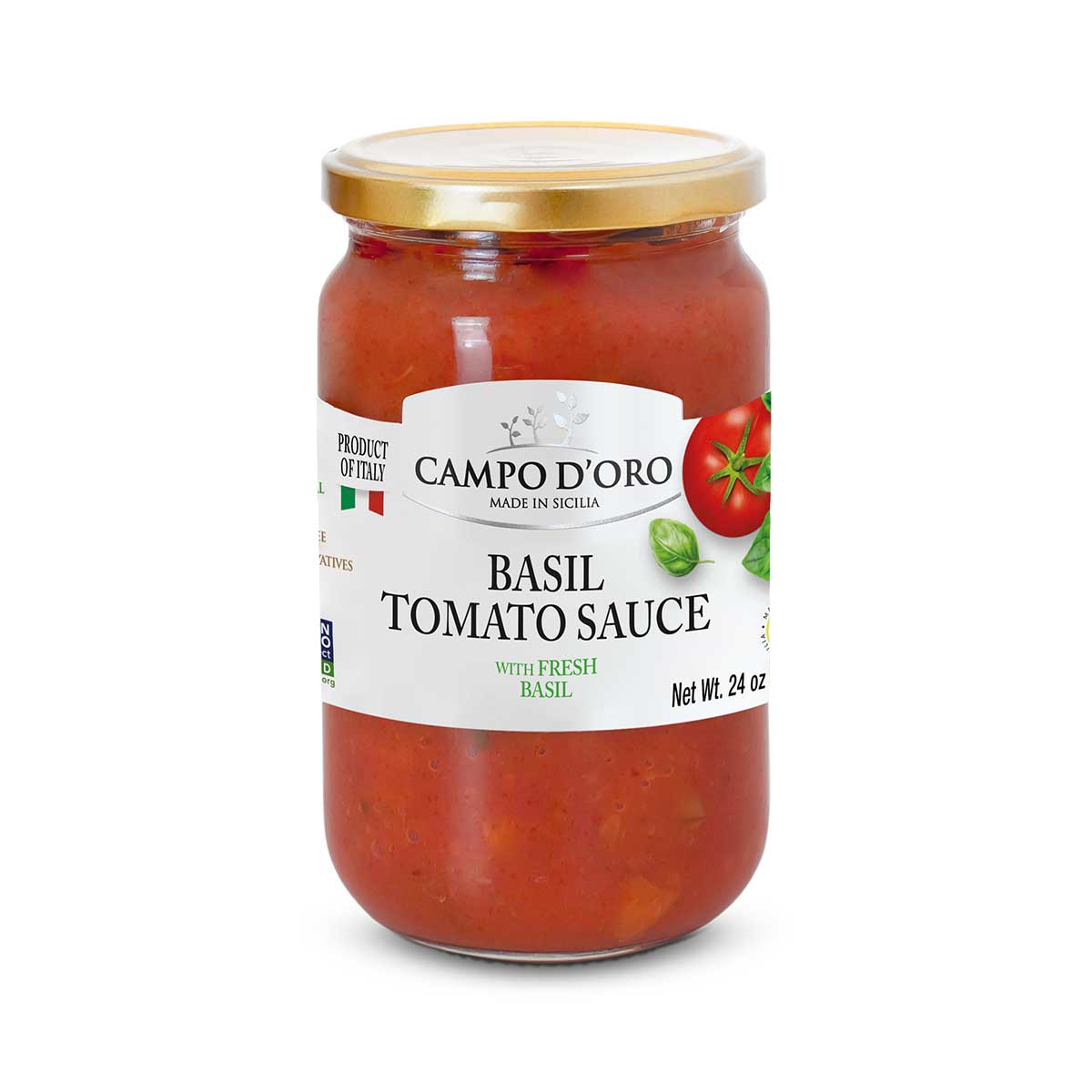 Campo d'Oro Basil Tomato Sauce, Cinotti's Italian Market, Imported Italian Pasta Sauce Campo d'Oro Basil Tomato Sauce, Cinotti's Italian Market, Imported Italian Pasta Sauce
