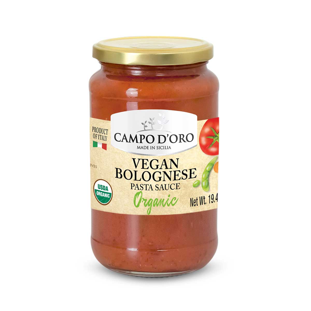 Campo d'Oro Organic Vegan Bolognese Pasta Sauce, Cinotti's Italian Market, Imported Italian Pasta Sauce Campo d'Oro Organic Vegan Bolognese Pasta Sauce, Cinotti's Italian Market, Imported Italian Pasta Sauce