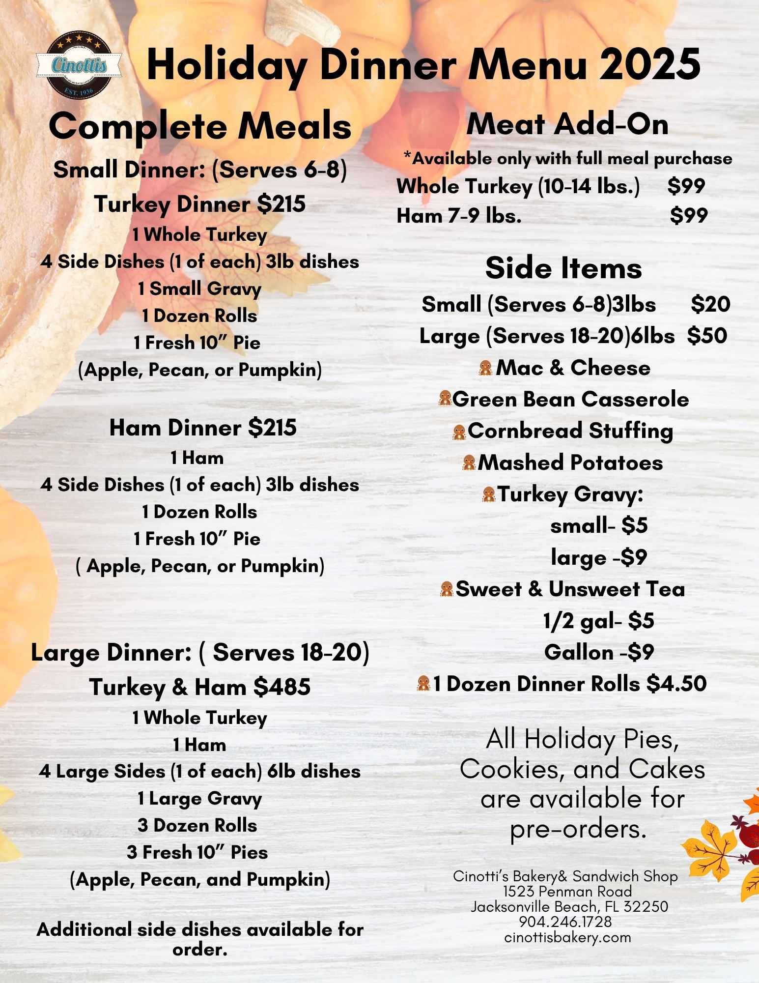 Thanksgiving FLYER DINNER