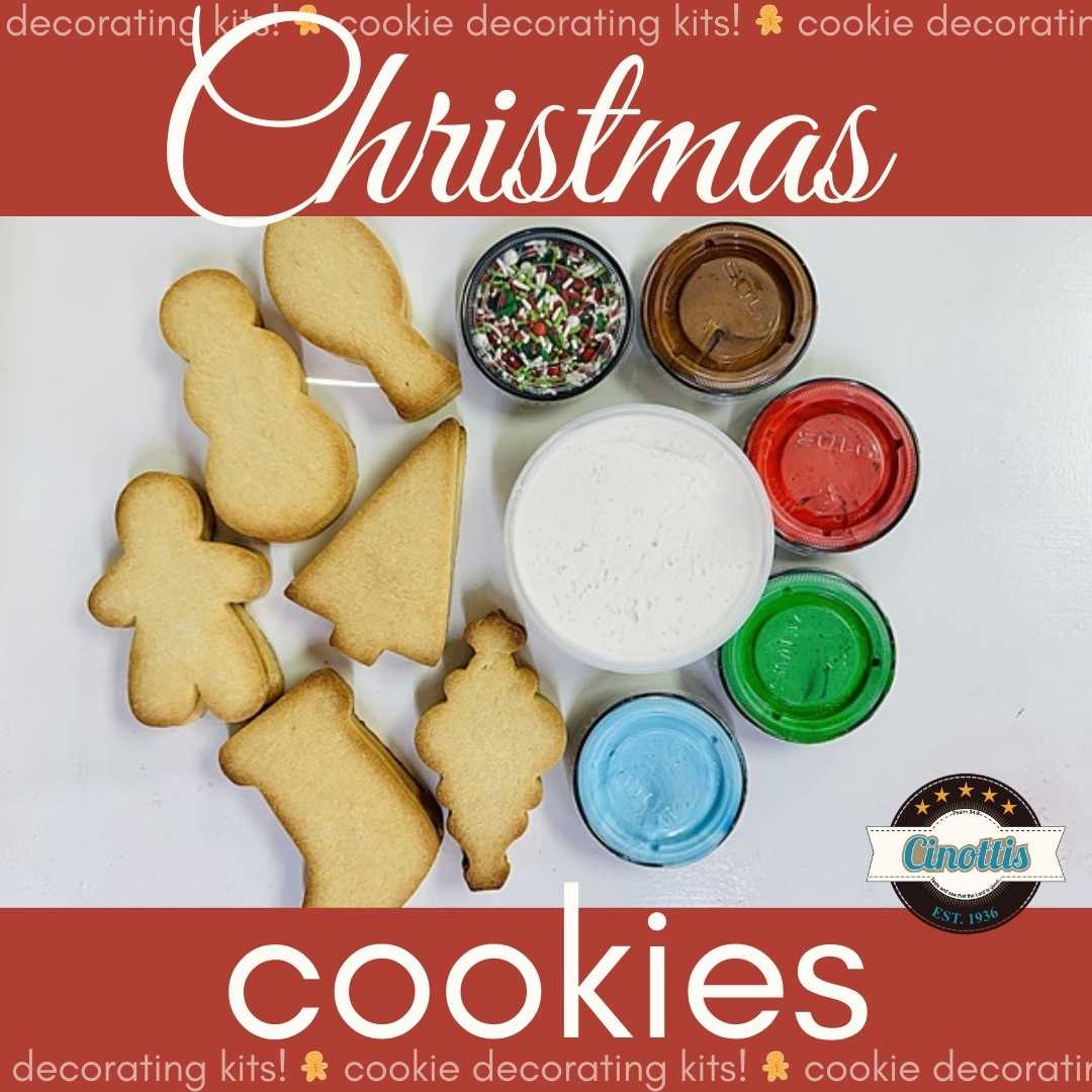 Christmas Cookies, Cookie Decorating Kit,<br />
Cinottis Bakery