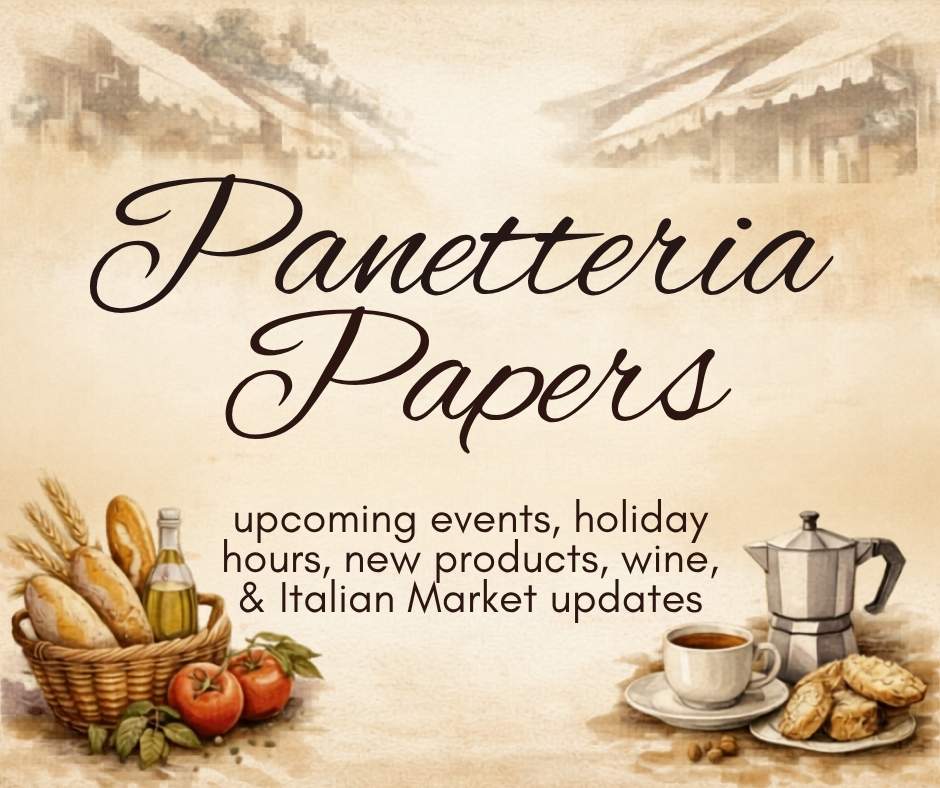 Panetteria Papers An Italian Bakery & Market Journal of Recipes, Traditions & Coffee Bakery Blog, Cinotti's Bakery, Jacksonville Beach