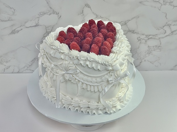 Heart Shaped Cake, Heart cake with fruit, Cinotti's, Jacksonville Cake