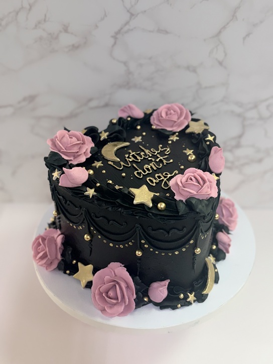 Heart Cake, Black and Gold Heart cake, Cinotti's Bakery, Jacskonville