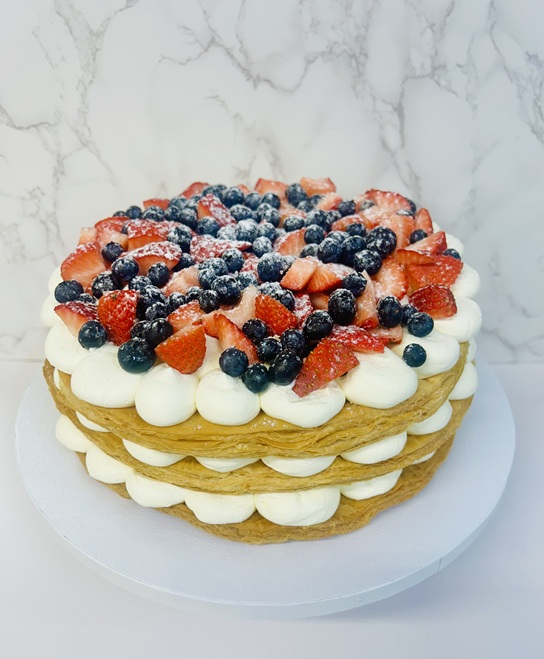 Milliefoglie Cake, Italian Pastry Cake, Cinottis Bakery, Jacksonville