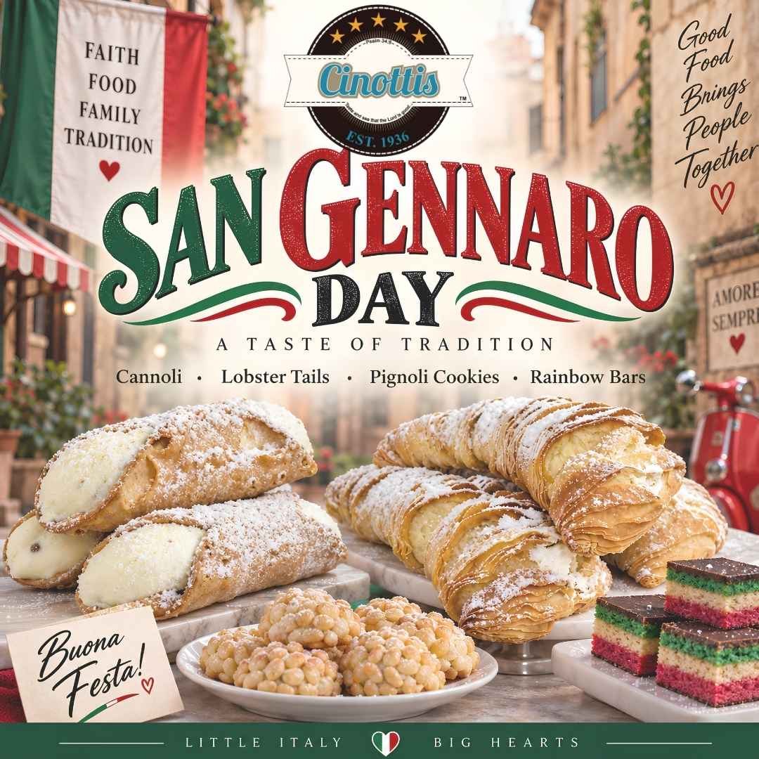 San Gennaro Day 2026, Cinotti's Bakery and italian Market, Jacksonville Florida